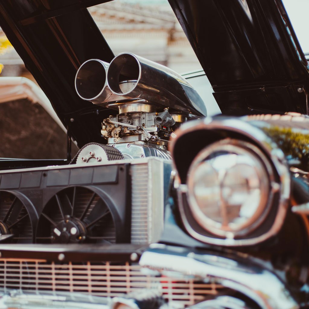 Photo of an hot rod engine